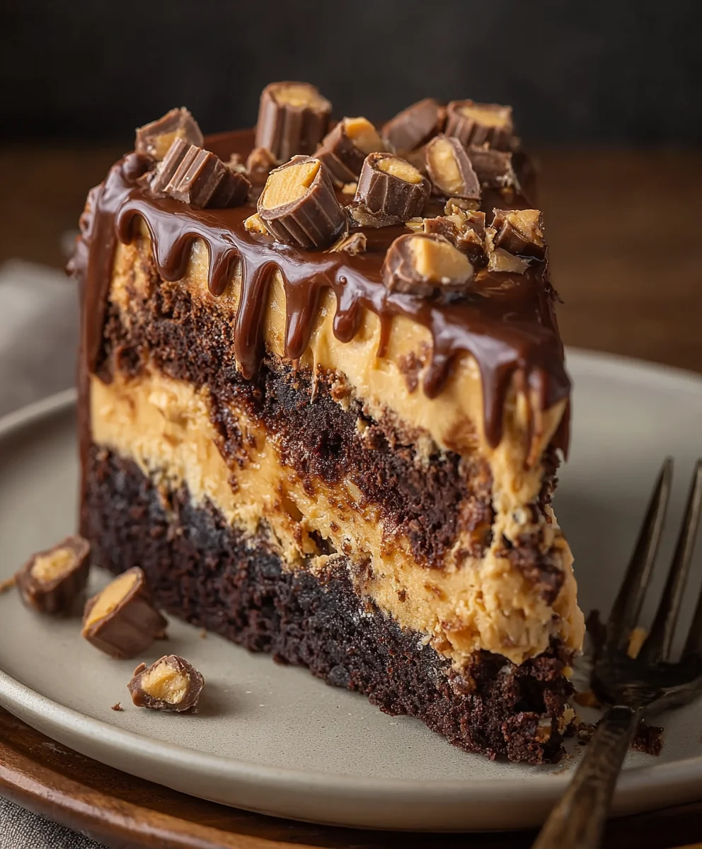 Chocolate Peanut Butter Cake: Indulge in Rich Flavor!