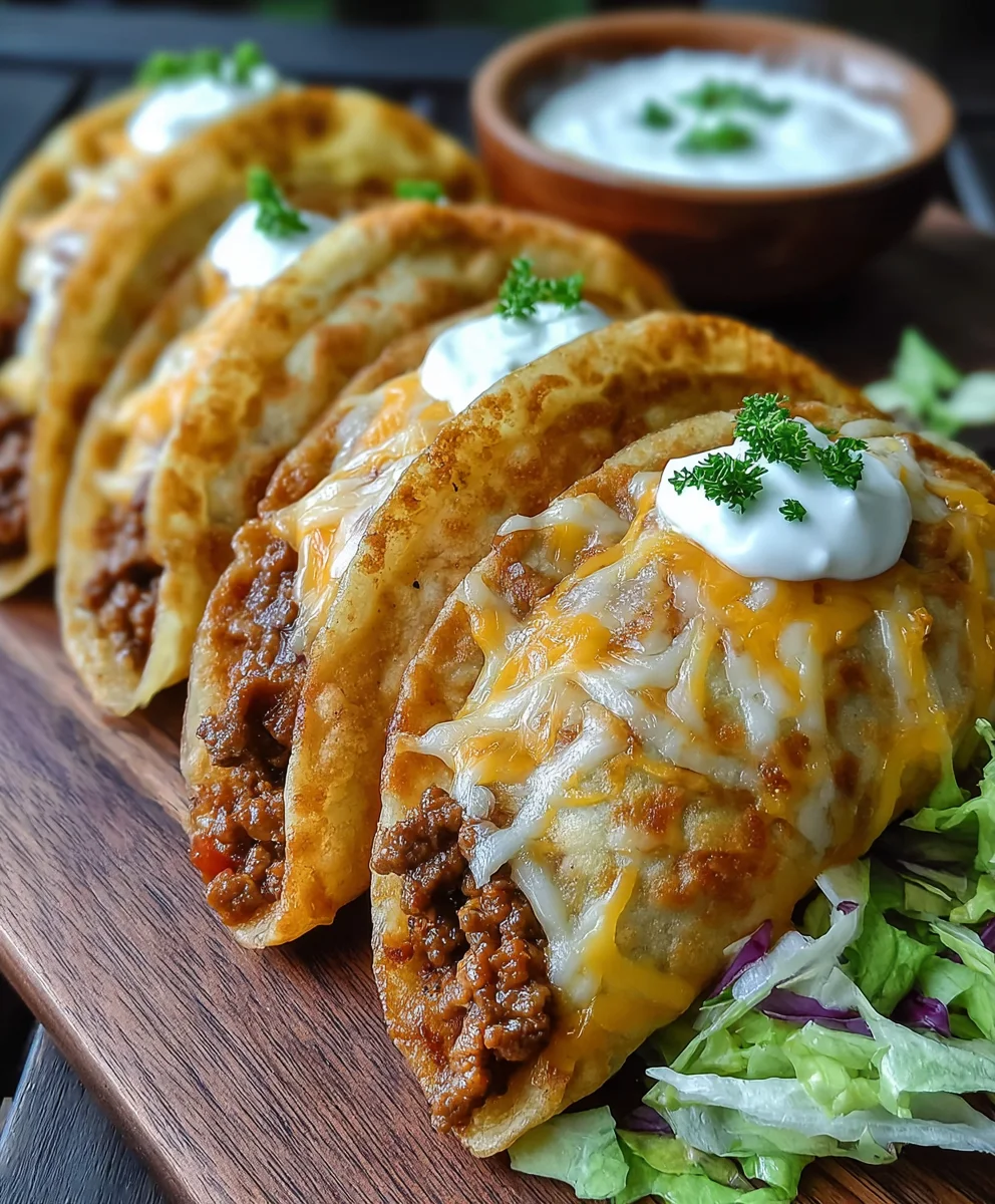 Cheesy Loaded Beef Pocket Tacos: Your New Go-To Dinner!