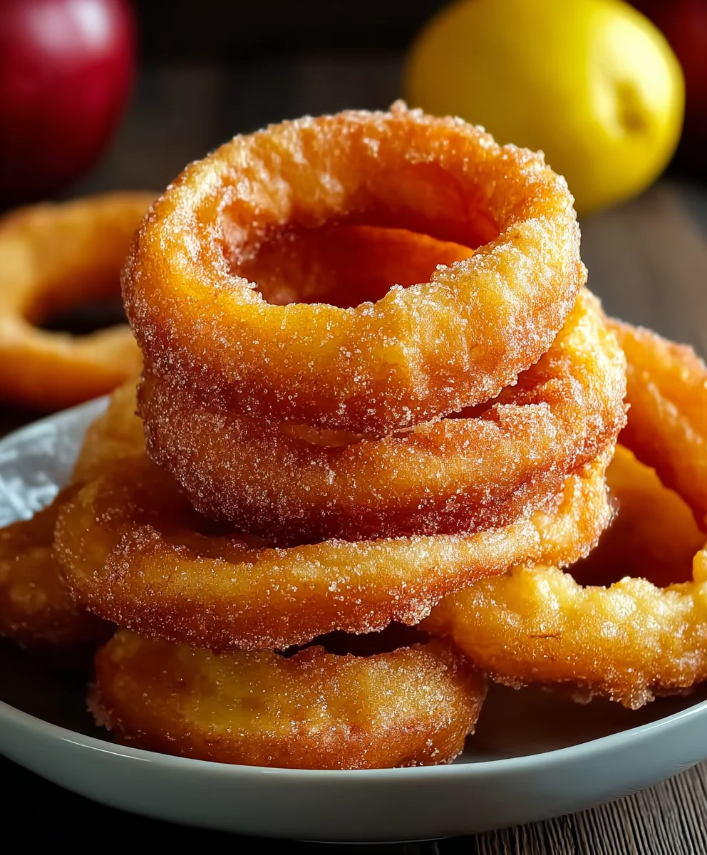 Crispy Fried Apple Rings - Easy Sweet Treat