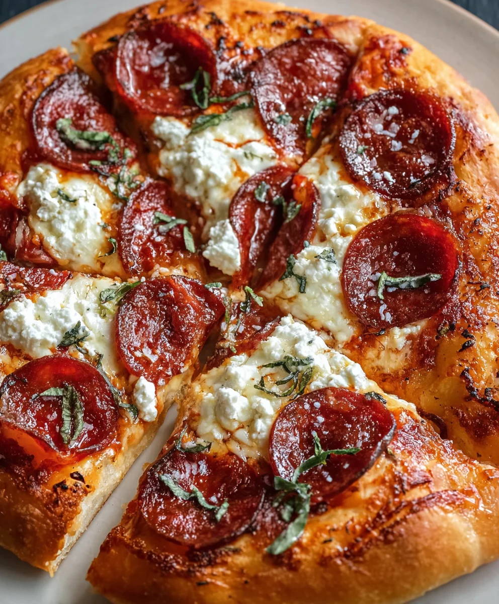 Hot Honey Beef Pepperoni Pizza Delight