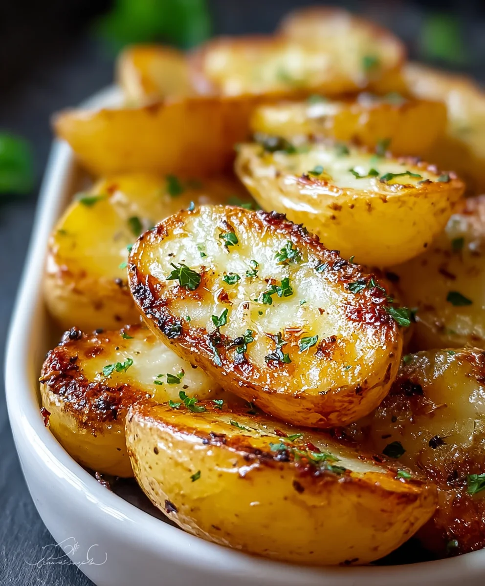 Authentic Greek Potatoes: Tangy Lemon-Herb Roasted Side!