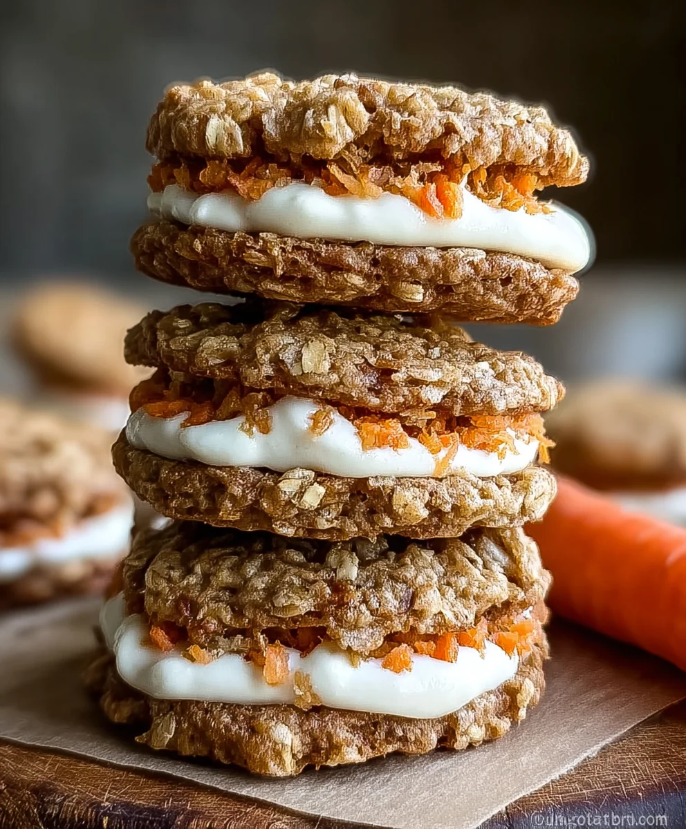 Carrot Cake Oatmeal Cream Pies-Decadent Dessert
