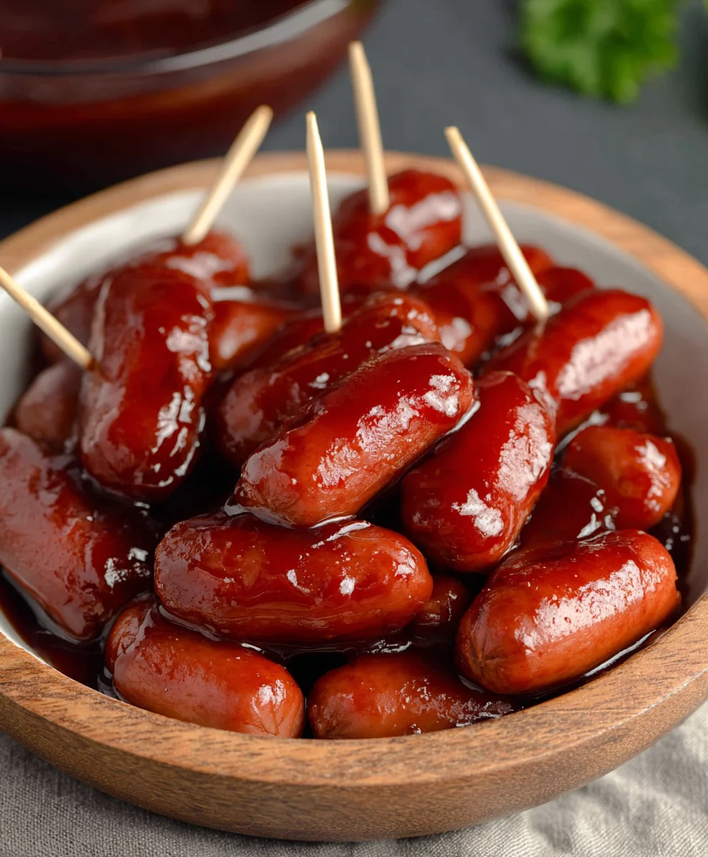 Slow Cooker Beef Little Smokies Appetizer