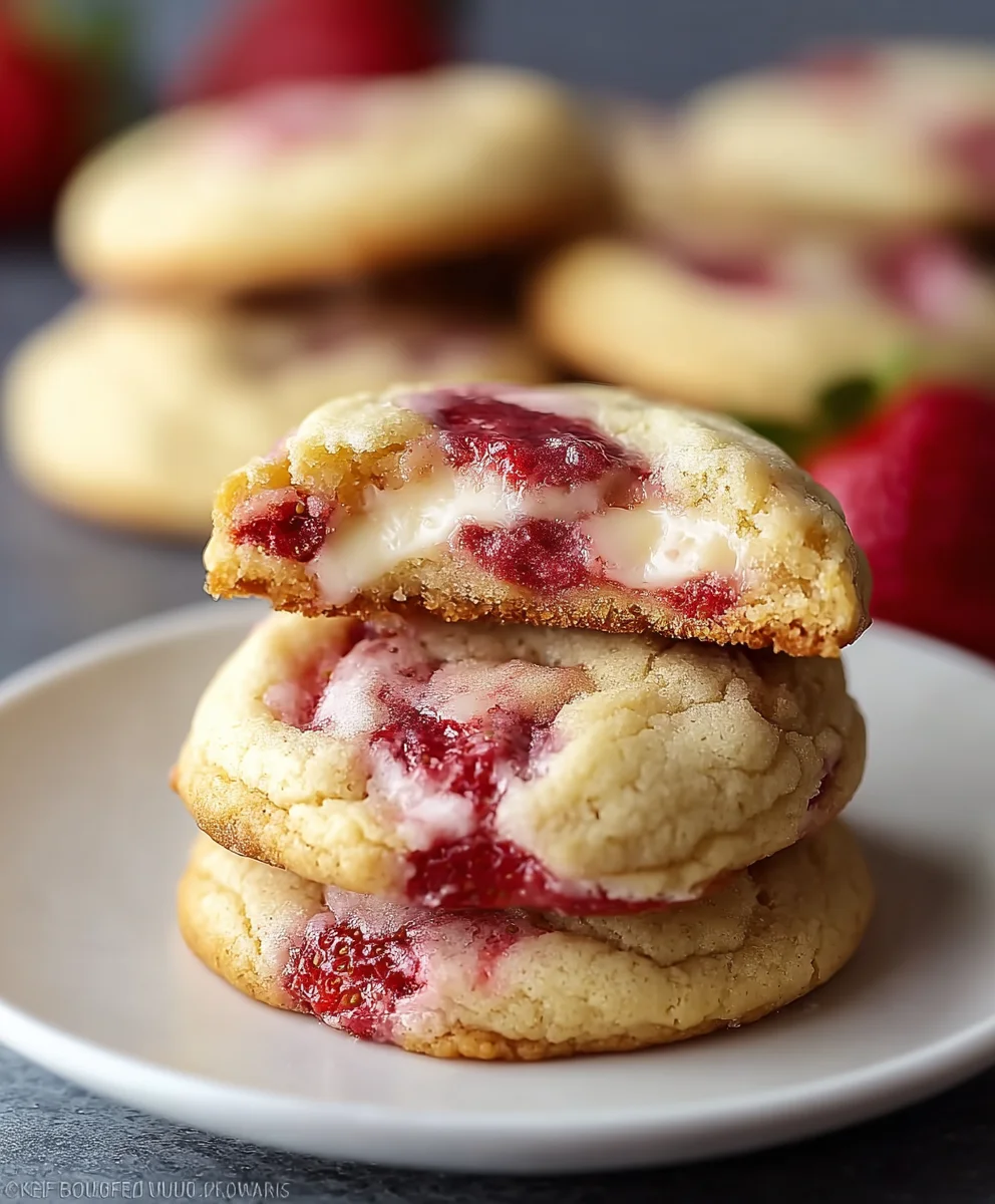 Best Strawberry Cheesecake Cookies – Sweet & Creamy Treat