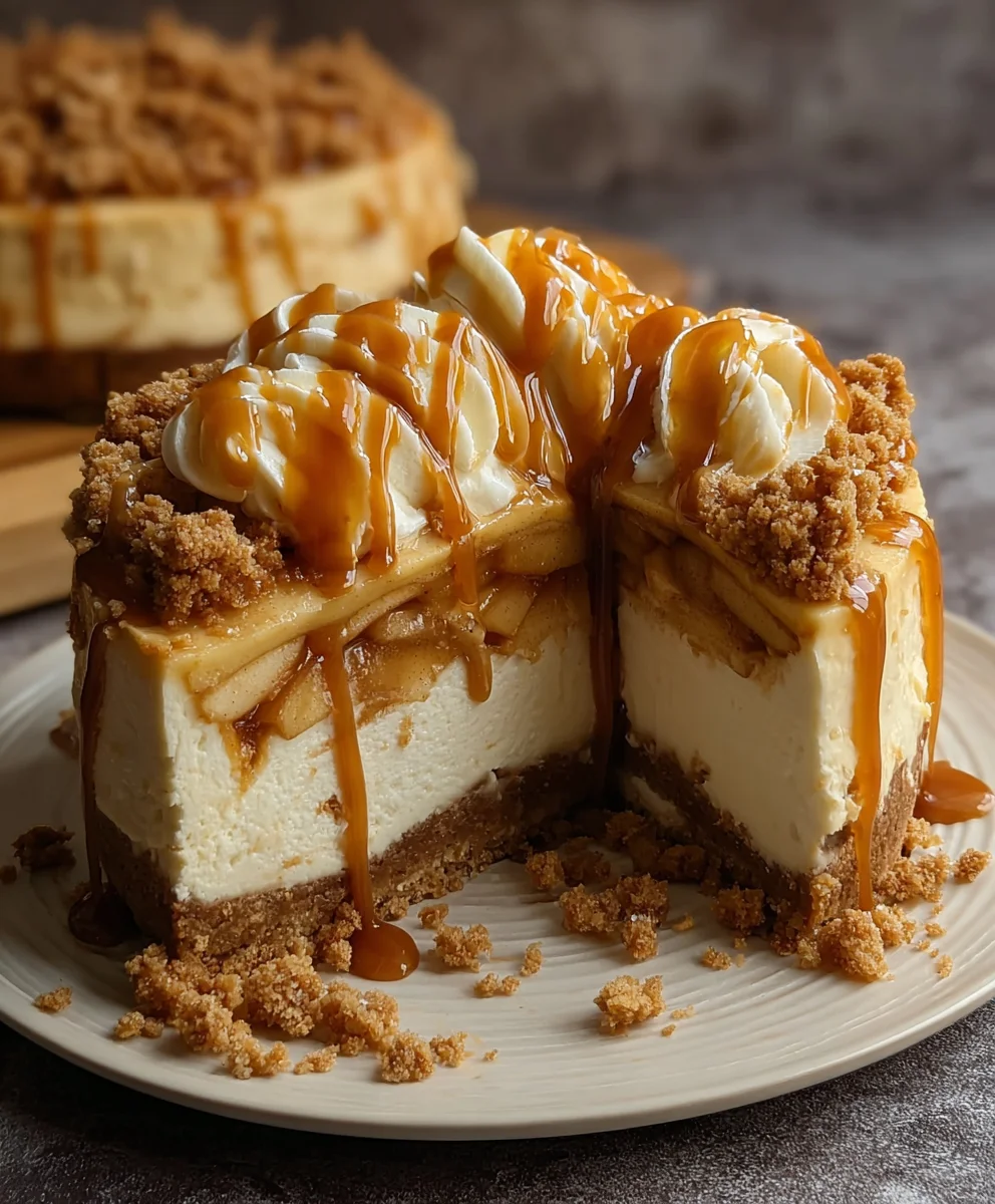 Easy No Bake Apple Pie Cheesecake Recipe