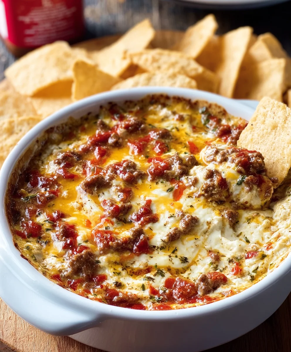 Easy Ingredient Beef Football Dip Quick Recipe