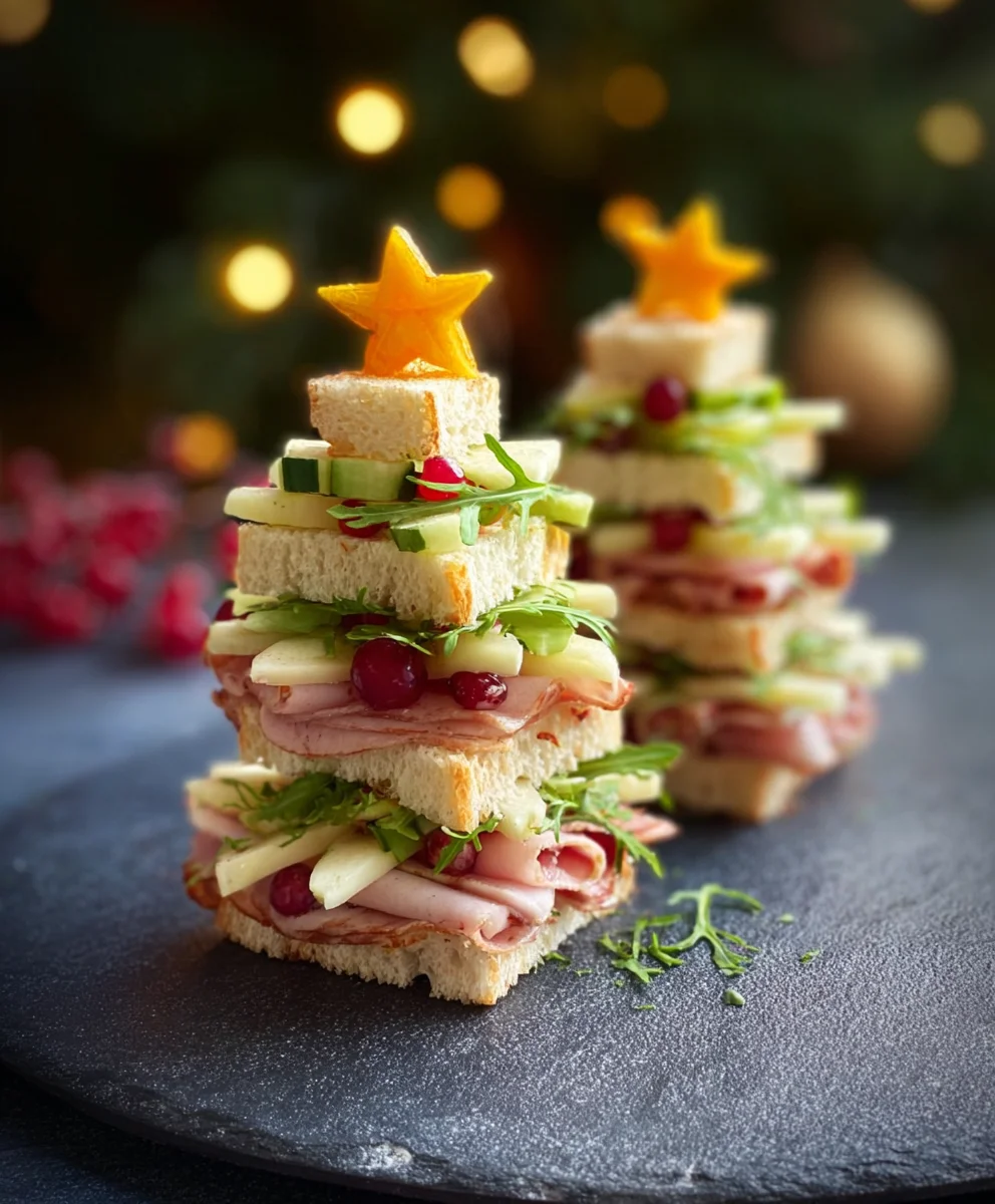 Christmas Tree Sandwiches - Fun & Festive Holiday Bites