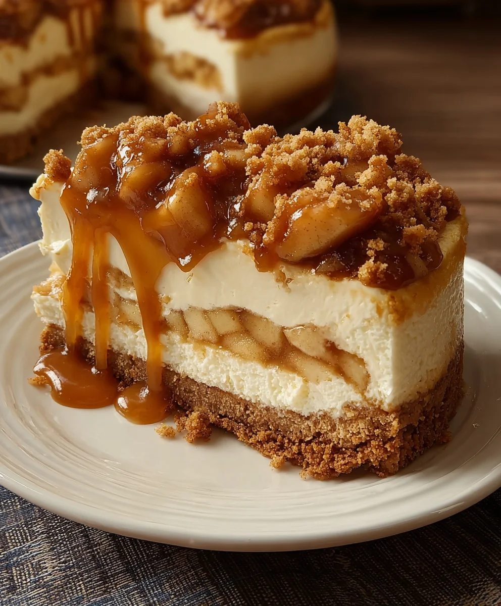 Easy No Bake Apple Pie Cheesecake Recipe