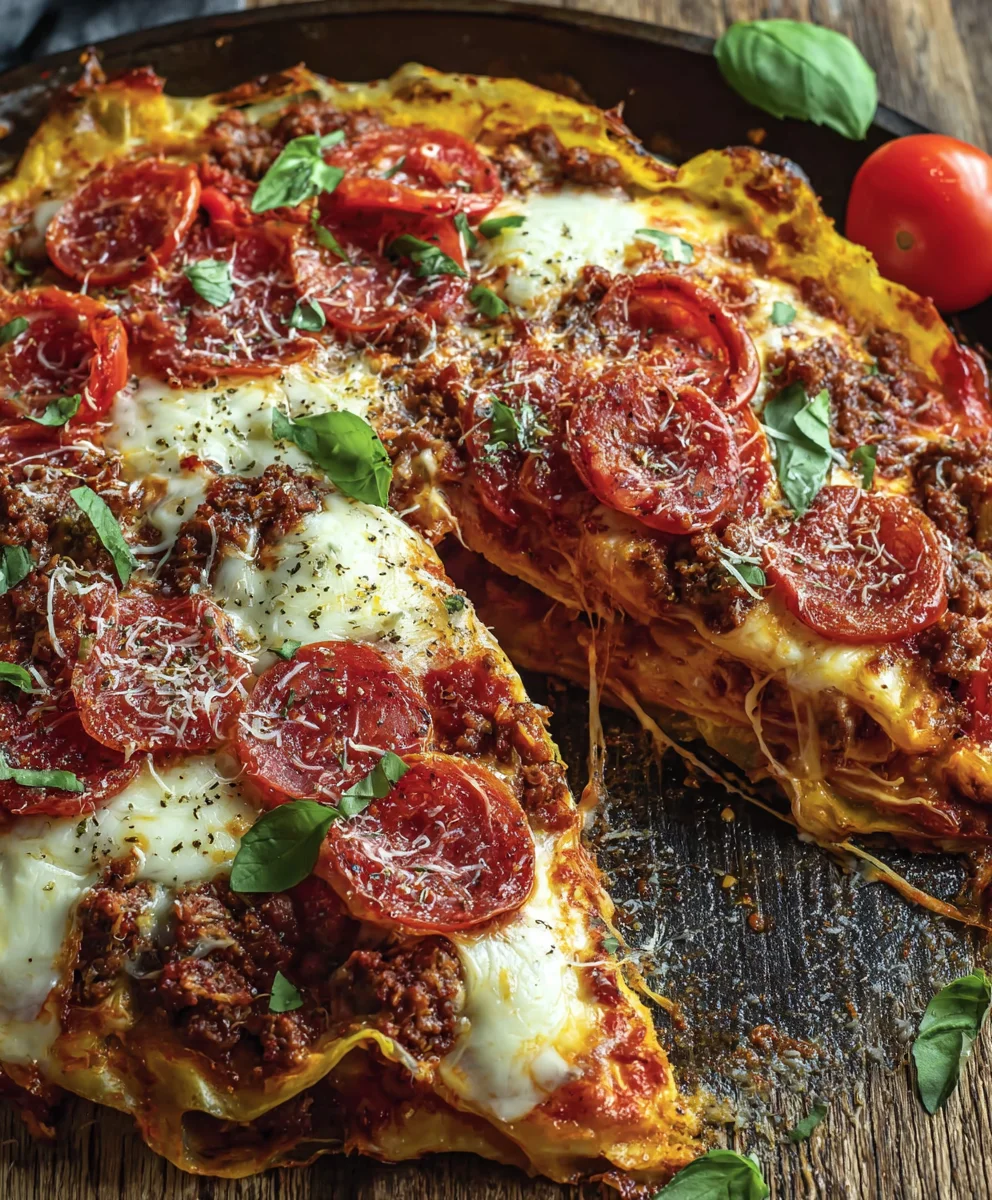 Ultimate Pizzagna Recipe- Delicious Beef & Cheese Bake