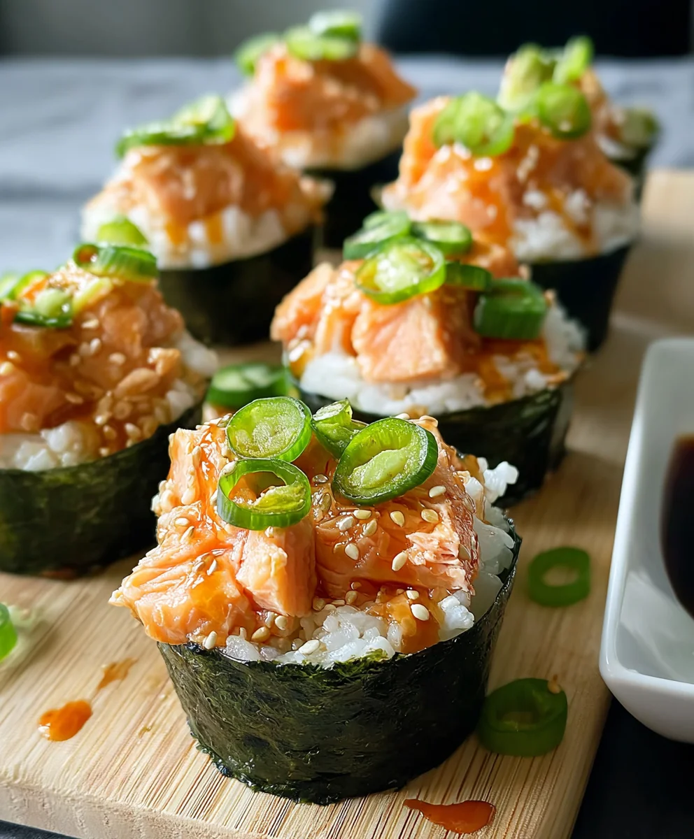 Spicy Salmon Sushi Cups- Easy & Delicious Recipe
