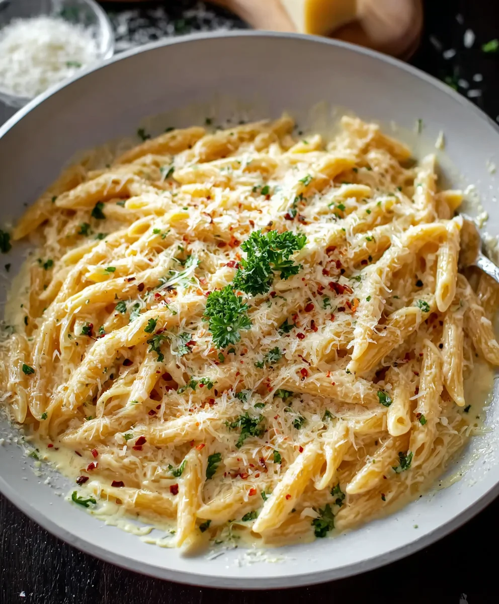 20-Min One Pot Creamy Garlic Pasta: Quick & Easy Meal!