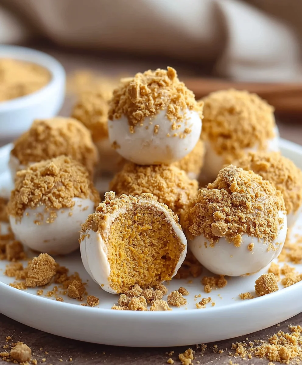 No Bake Pumpkin Cheesecake Balls-Easy Fall Treat