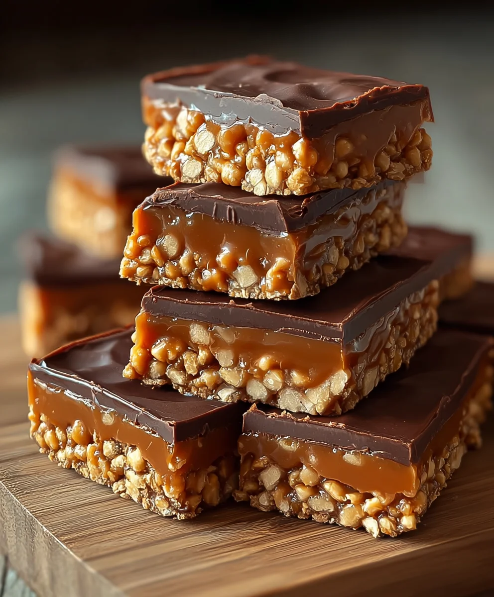 Decadent Caramel Fudge Crunch Bars – The Best Dessert!