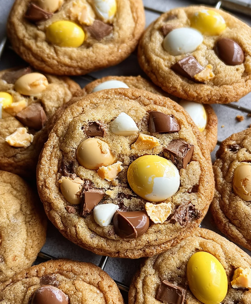 Chewy Brown Butter Cadbury Egg Cookies - Must Bake!