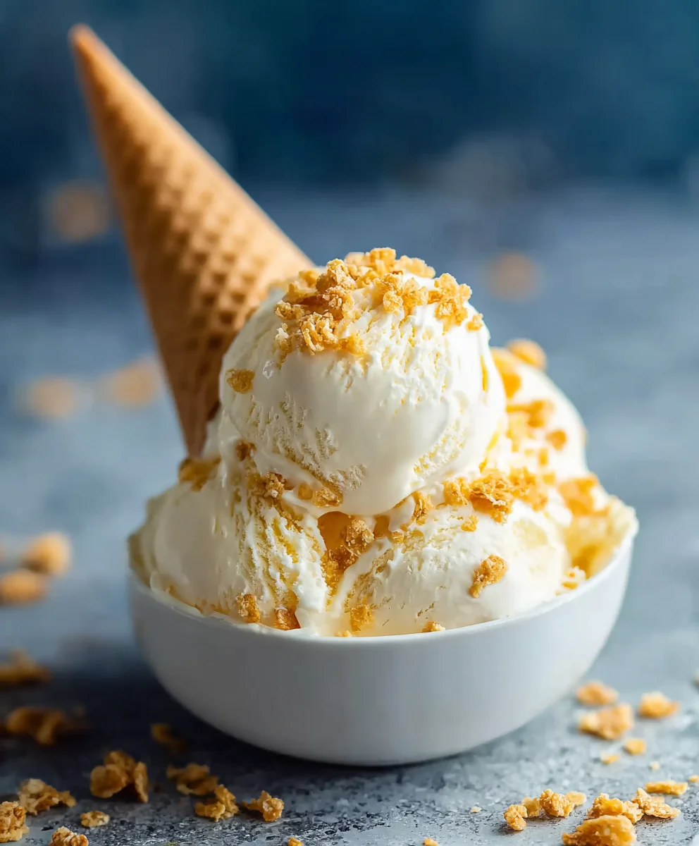 Cereal Milk Ice Cream- Creamy Homemade Sweetness