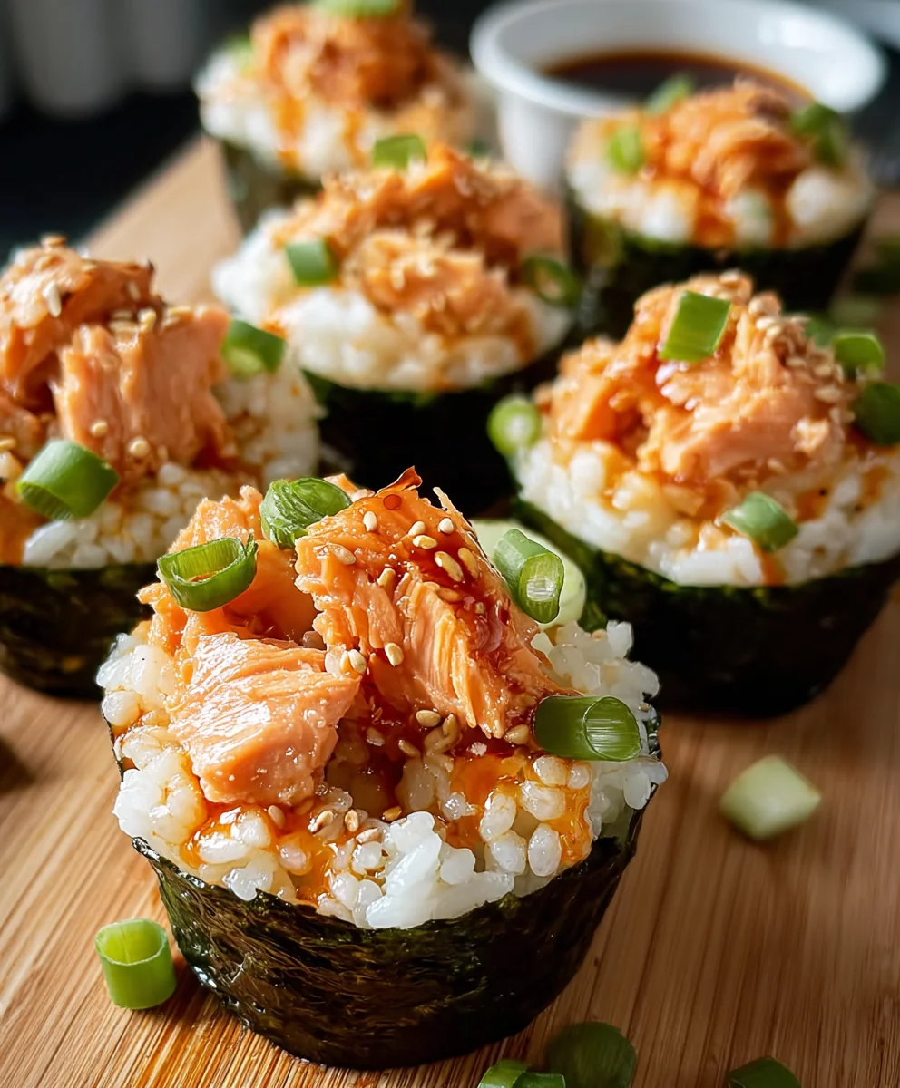 Spicy Salmon Sushi Cups- Easy & Delicious Recipe
