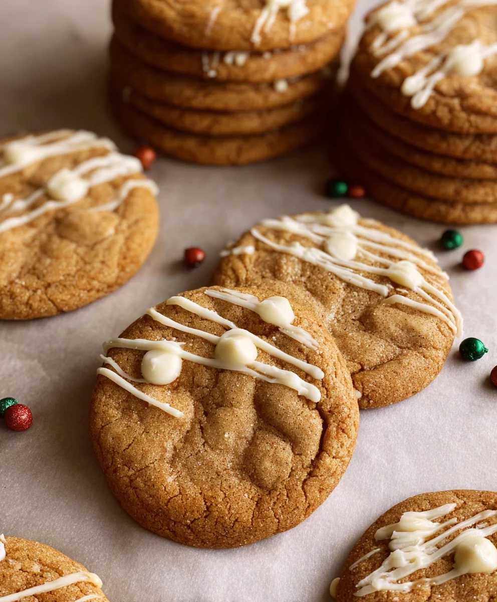 Chewy Maple Cinnamon White Chocolate Cookies