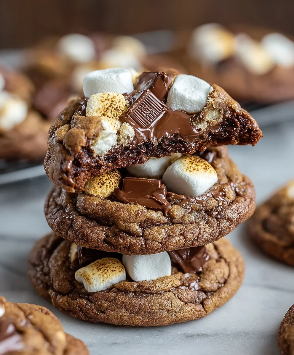 Hershey's Chocolate S'mores Cookies-Easy Dessert Recipe