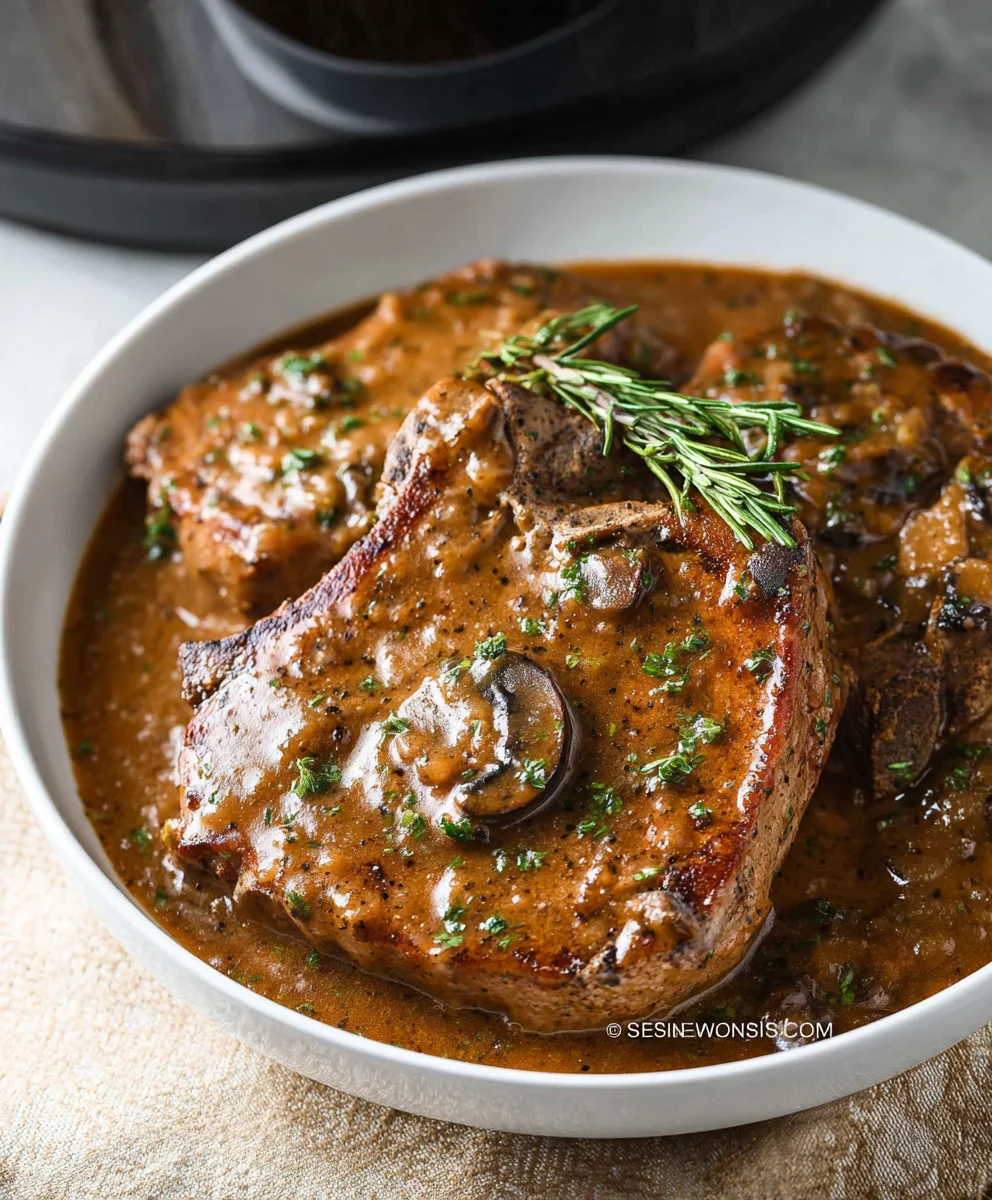 Crock Pot Beef Chops - Easy Tender Gravy Recipe
