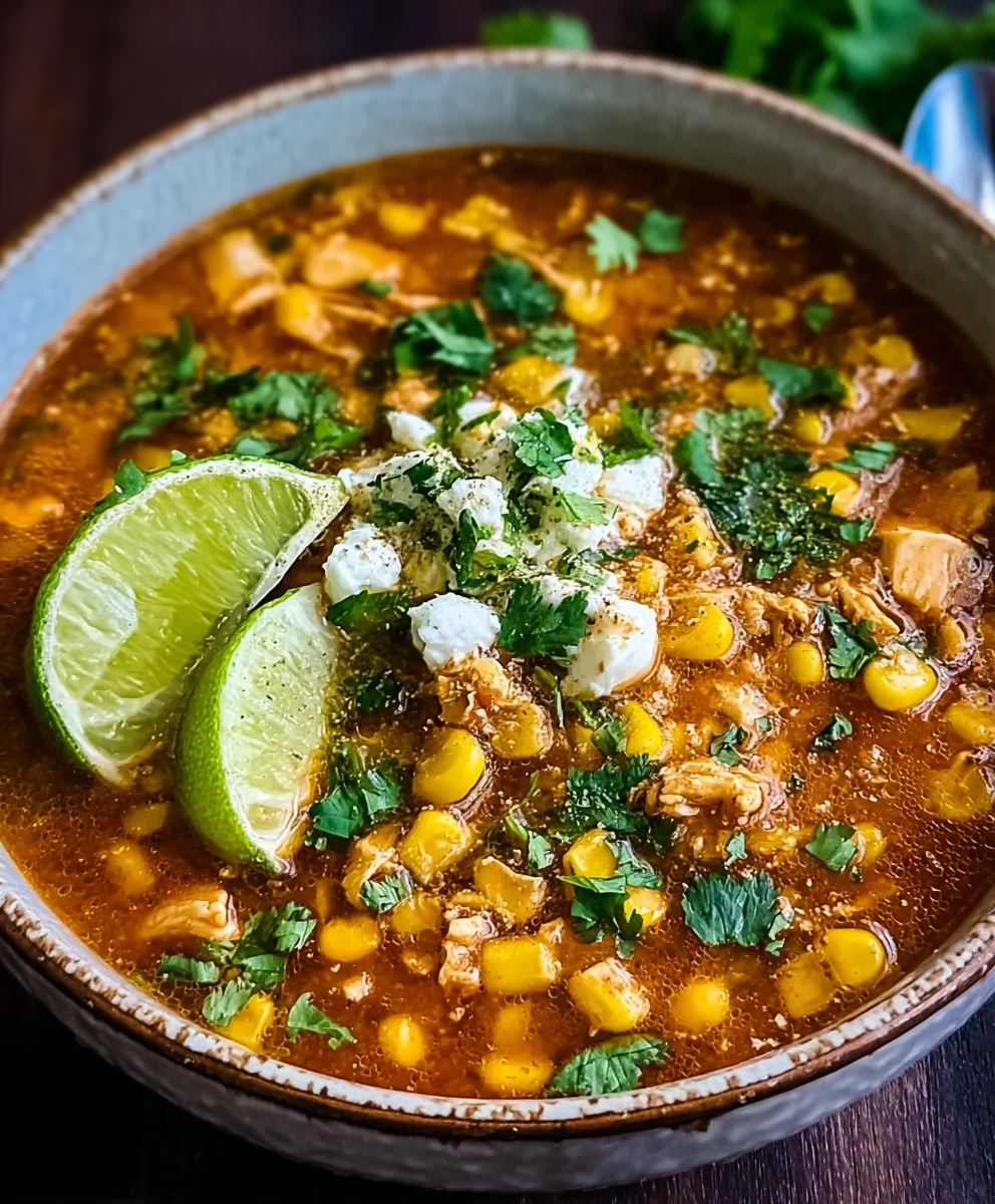 Spicy Street Corn Chicken Chili Recipe