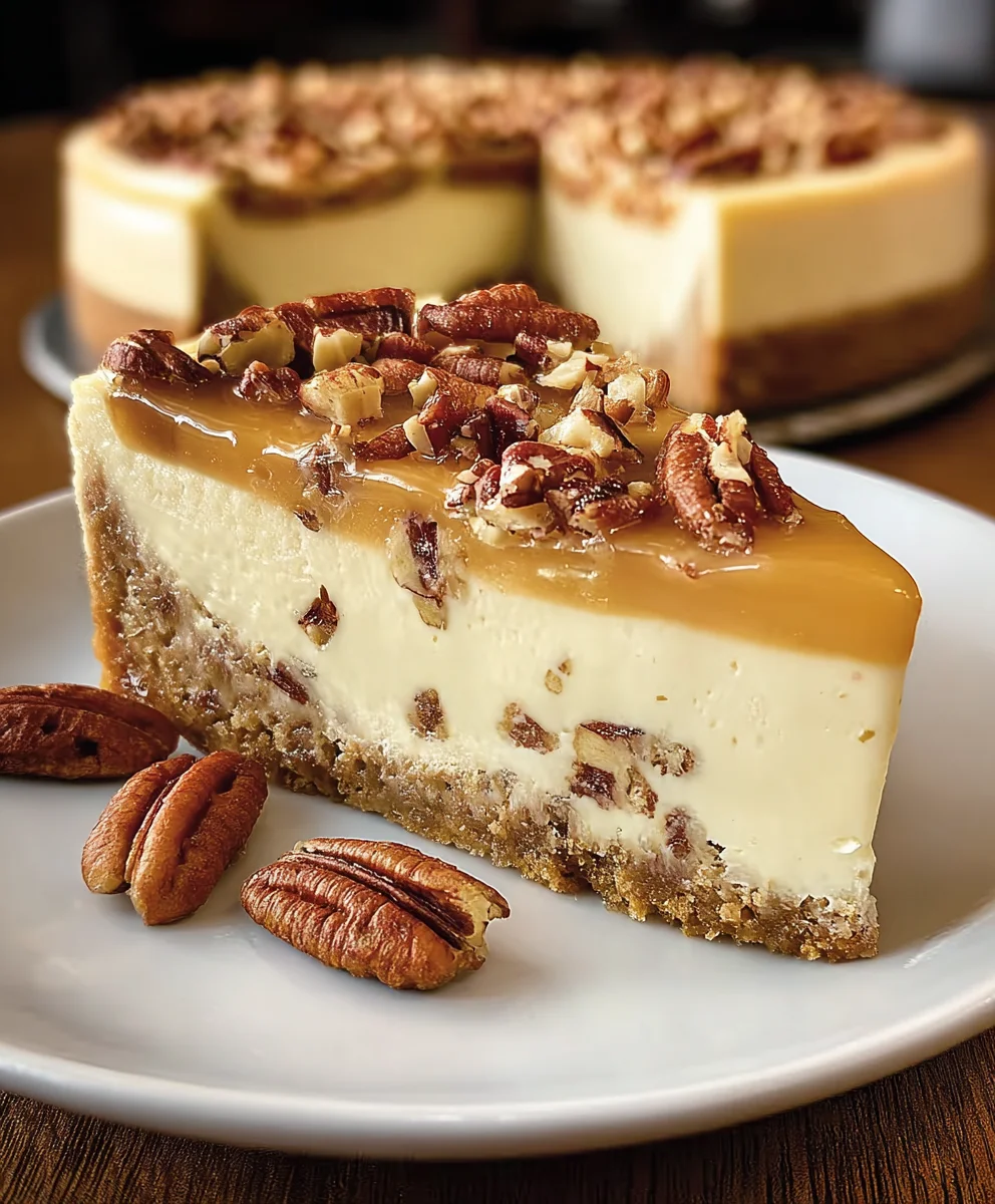 Decadent Butter Pecan Cheesecake Recipe-Easy & Delicious