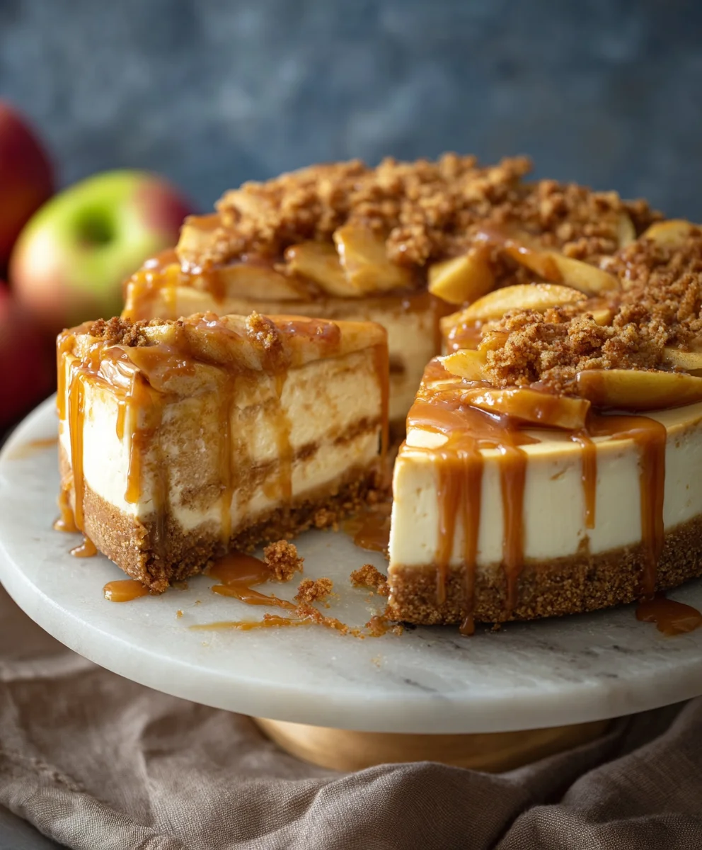 Ultimate Salted Caramel Apple Pie Cheesecake Recipe
