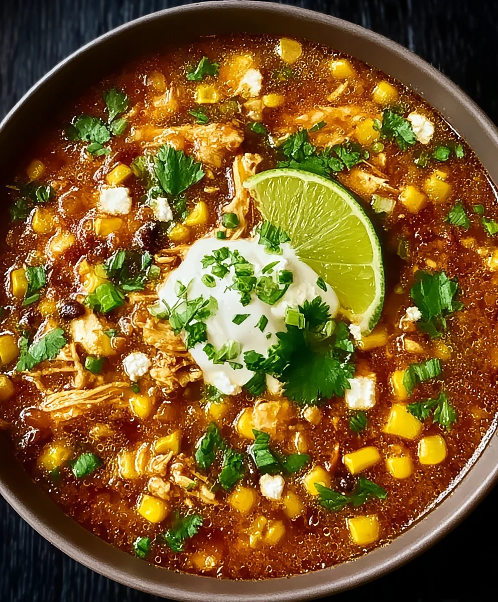 Spicy Street Corn Chicken Chili Recipe