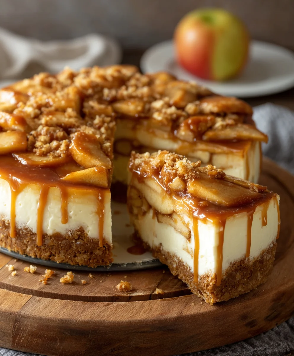 Ultimate Salted Caramel Apple Pie Cheesecake Recipe