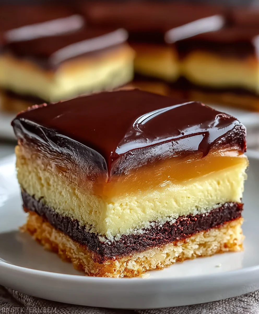 Elegant Boston Cream Dessert Bars Recipe