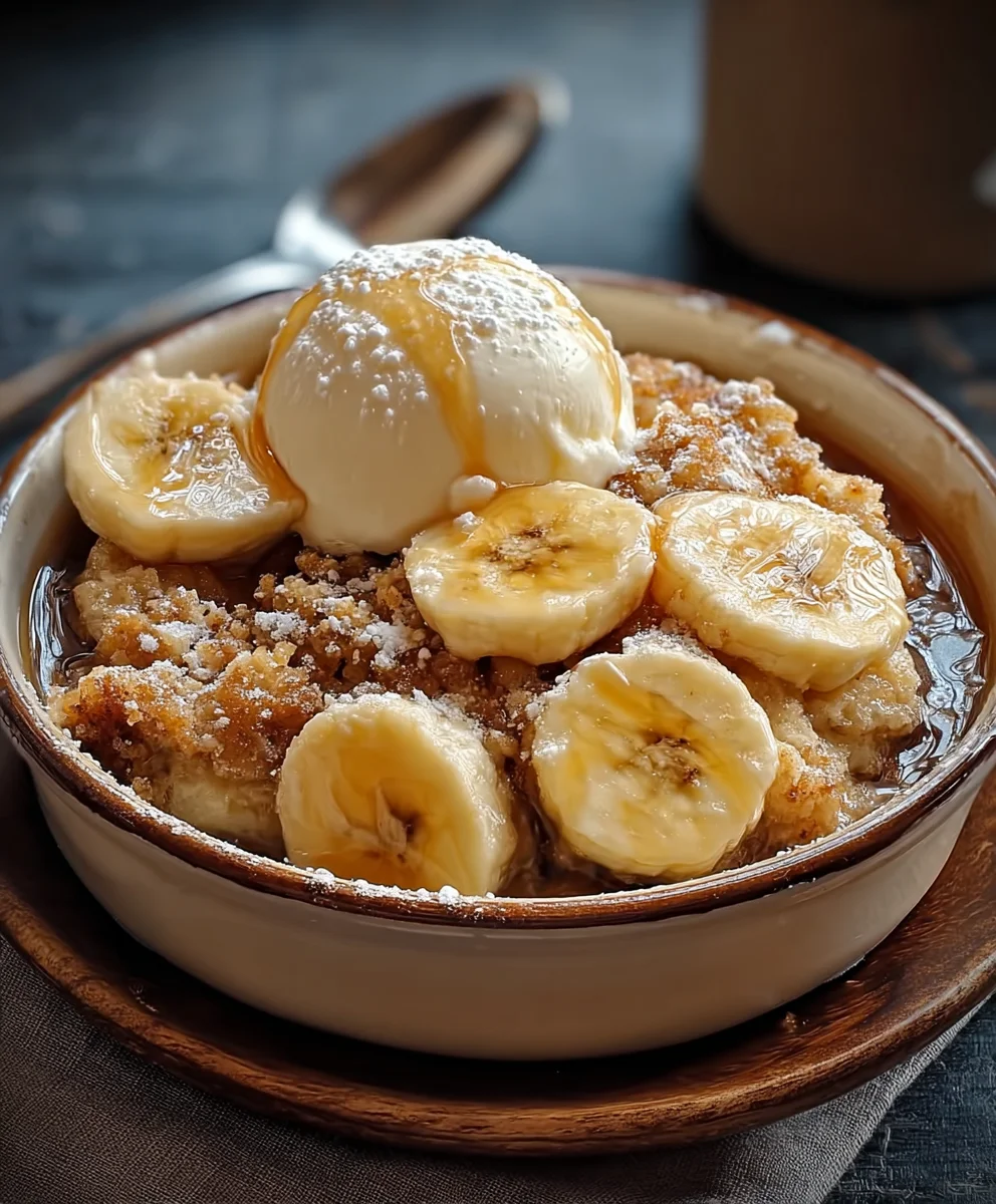 Southern Banana Cobbler-Easy Dessert Recipe