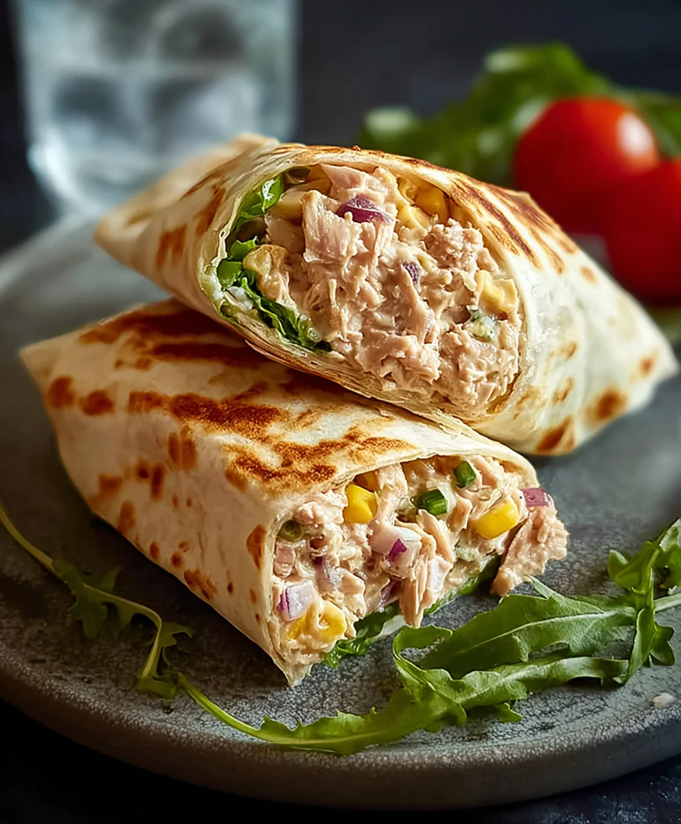 Quick Tuna Melt Wrap Recipe Easy Lunch