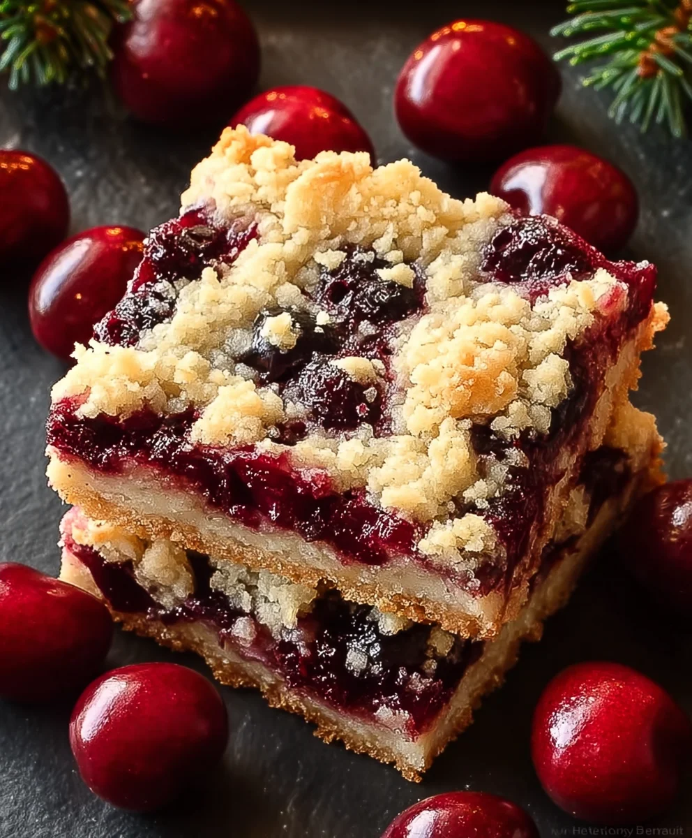 Sweet Cherry Bars- Easy Festive Dessert