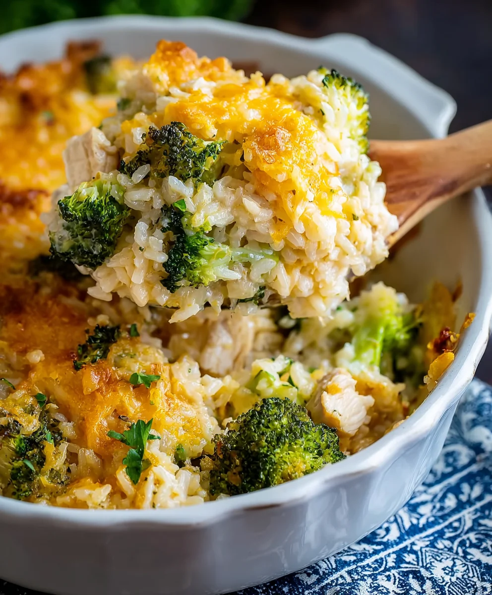 Easy Chicken Broccoli Rice Casserole Recipe