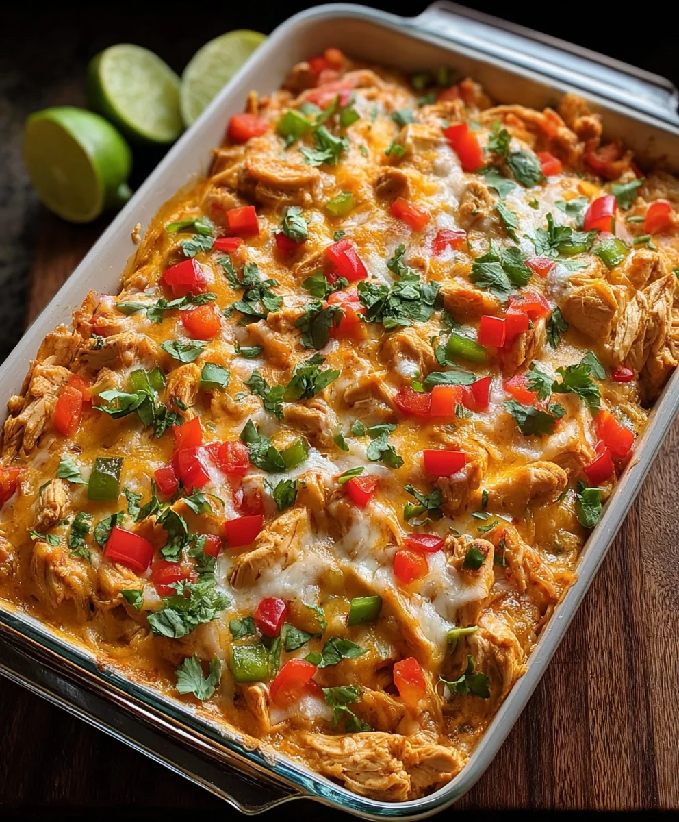 Easy Chicken Fajita Casserole Recipe