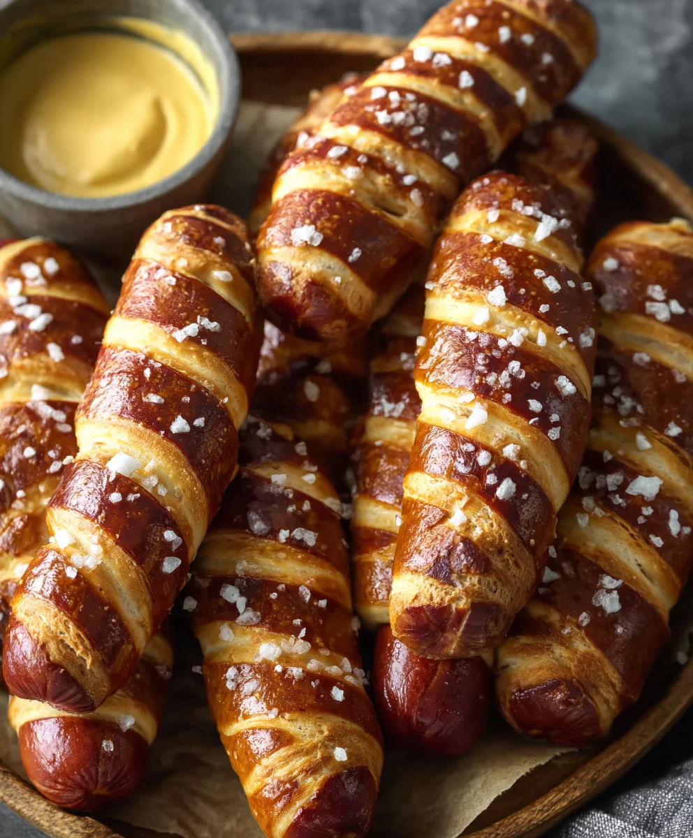 Easy Beef Pretzel Dogs-Homemade Snack Idea