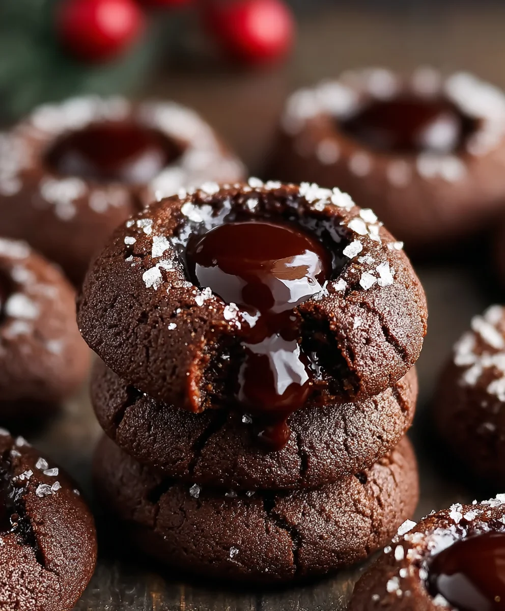 Chocolate Thumbprint Cookies Recipe: Easy & Delicious!