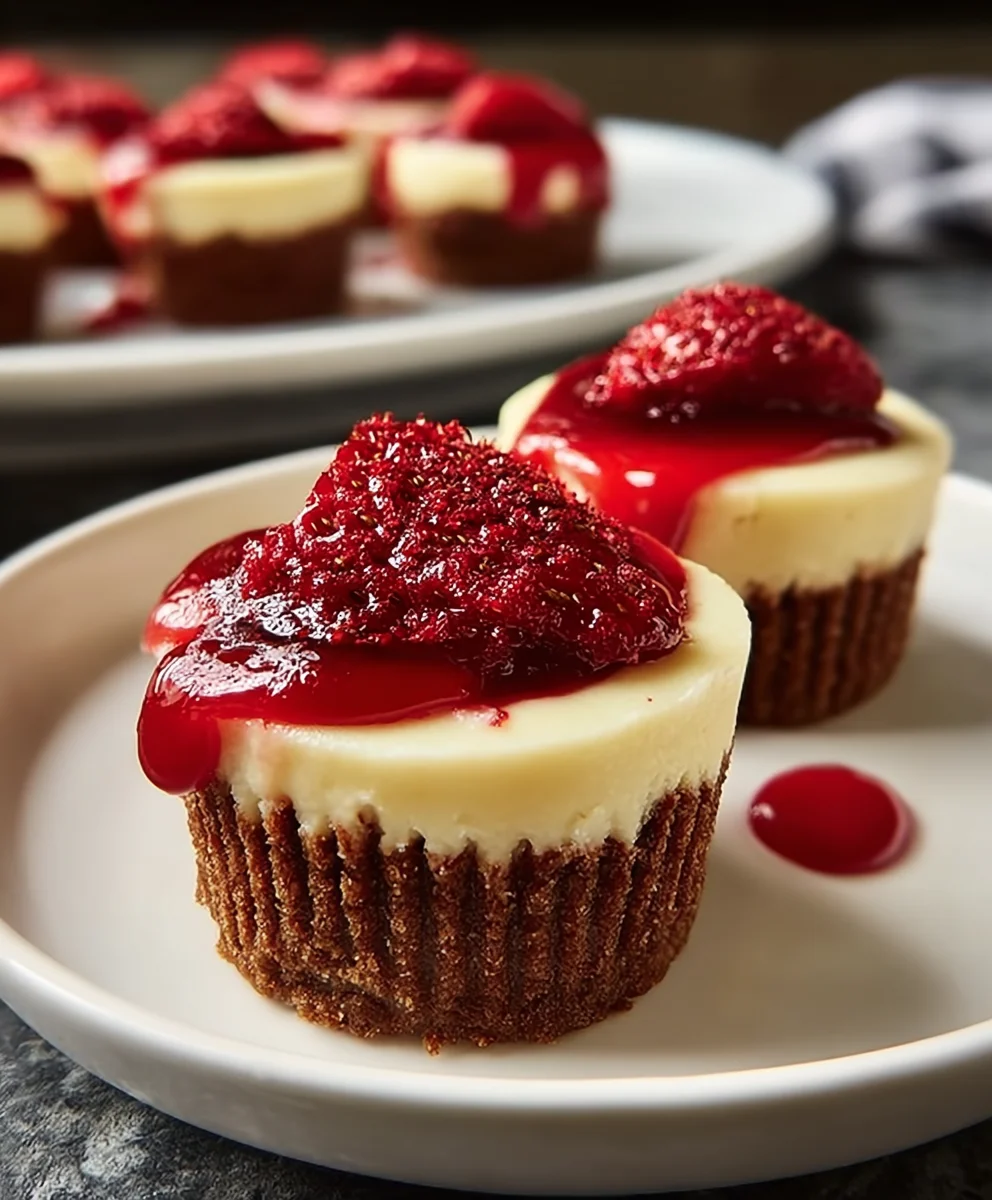 Mini Red Cheesecakes - Delicious & Easy Dessert Ideas