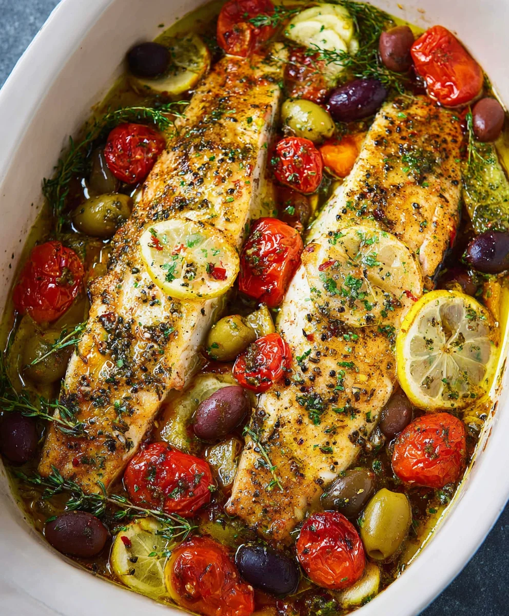 Easy Mediterranean Baked Fish Recipe