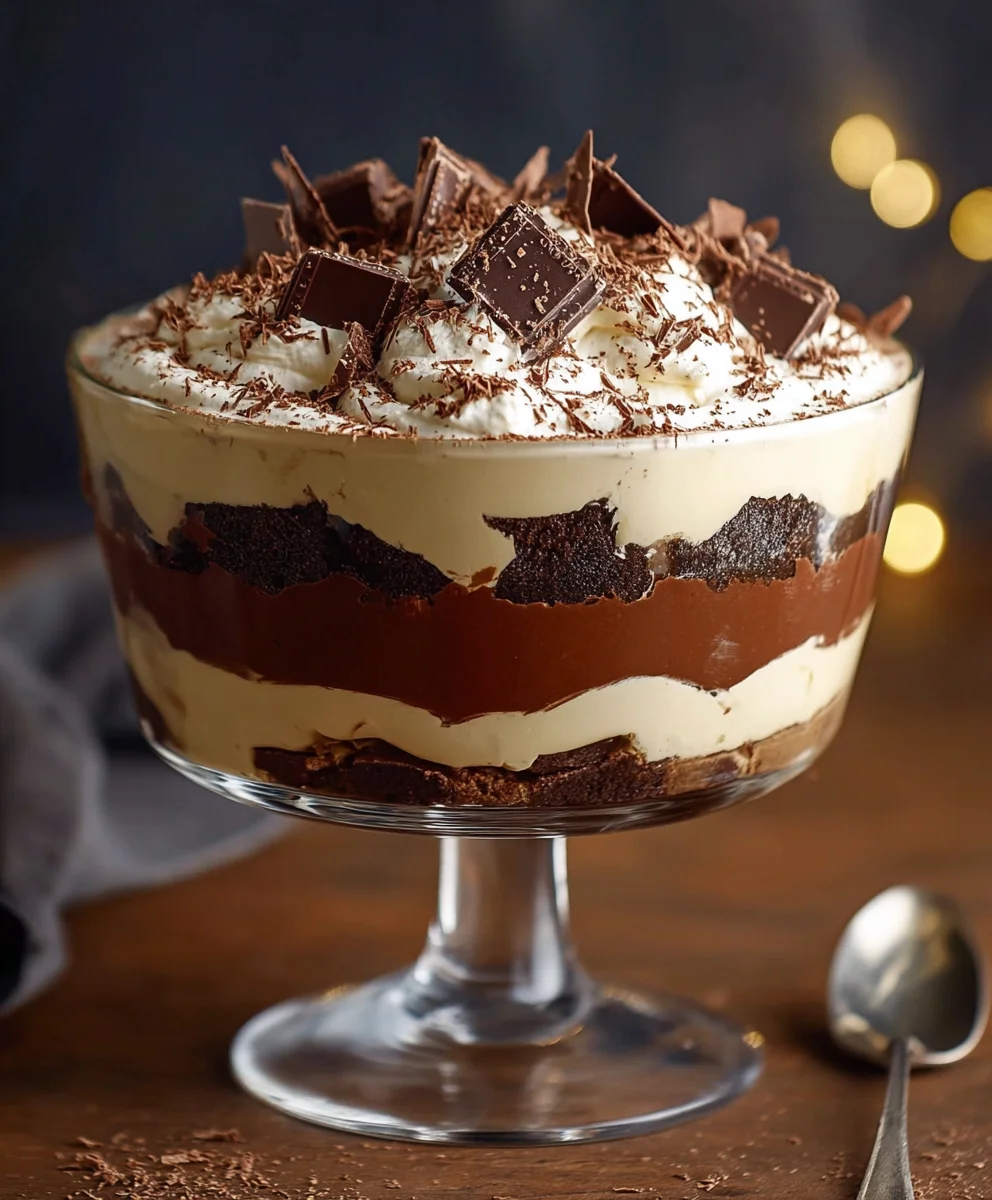 Decadent Baileys Non-Alcohol Chocolate Cheesecake Trifle
