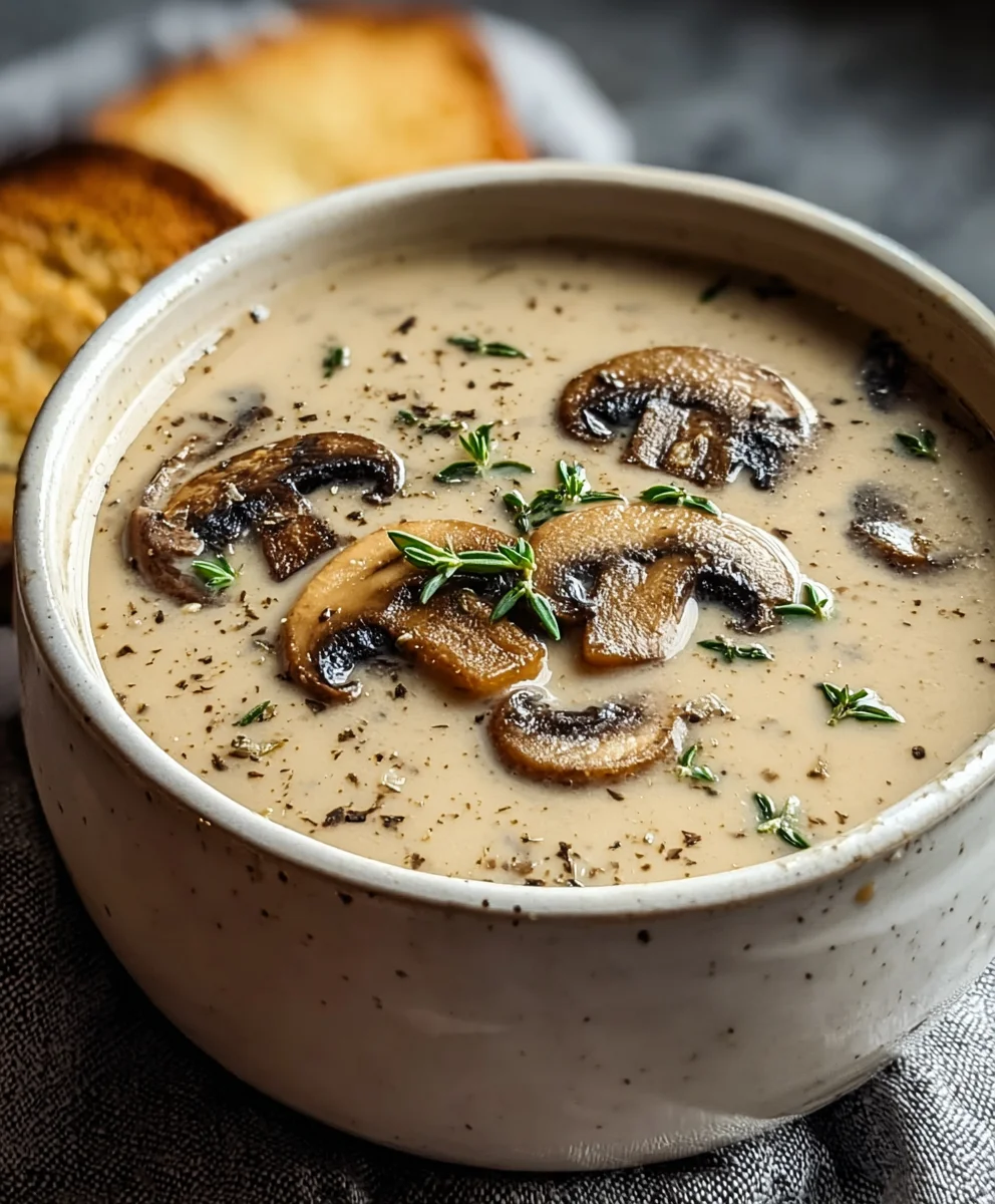 Creamy Mushroom Soup - Rich & Easy Recipe