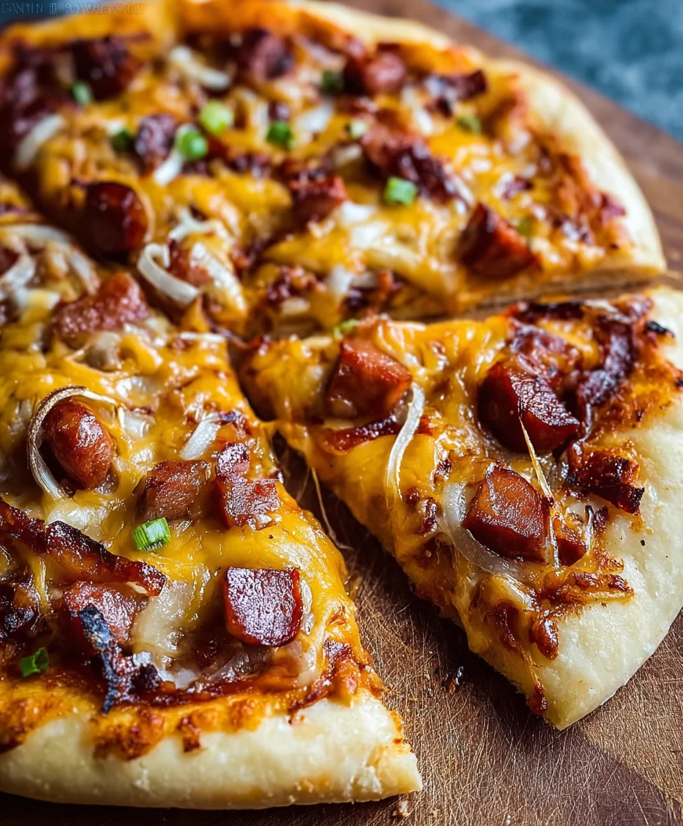 Beef Hot Dog Pizza Recipe- Easy & Delicious