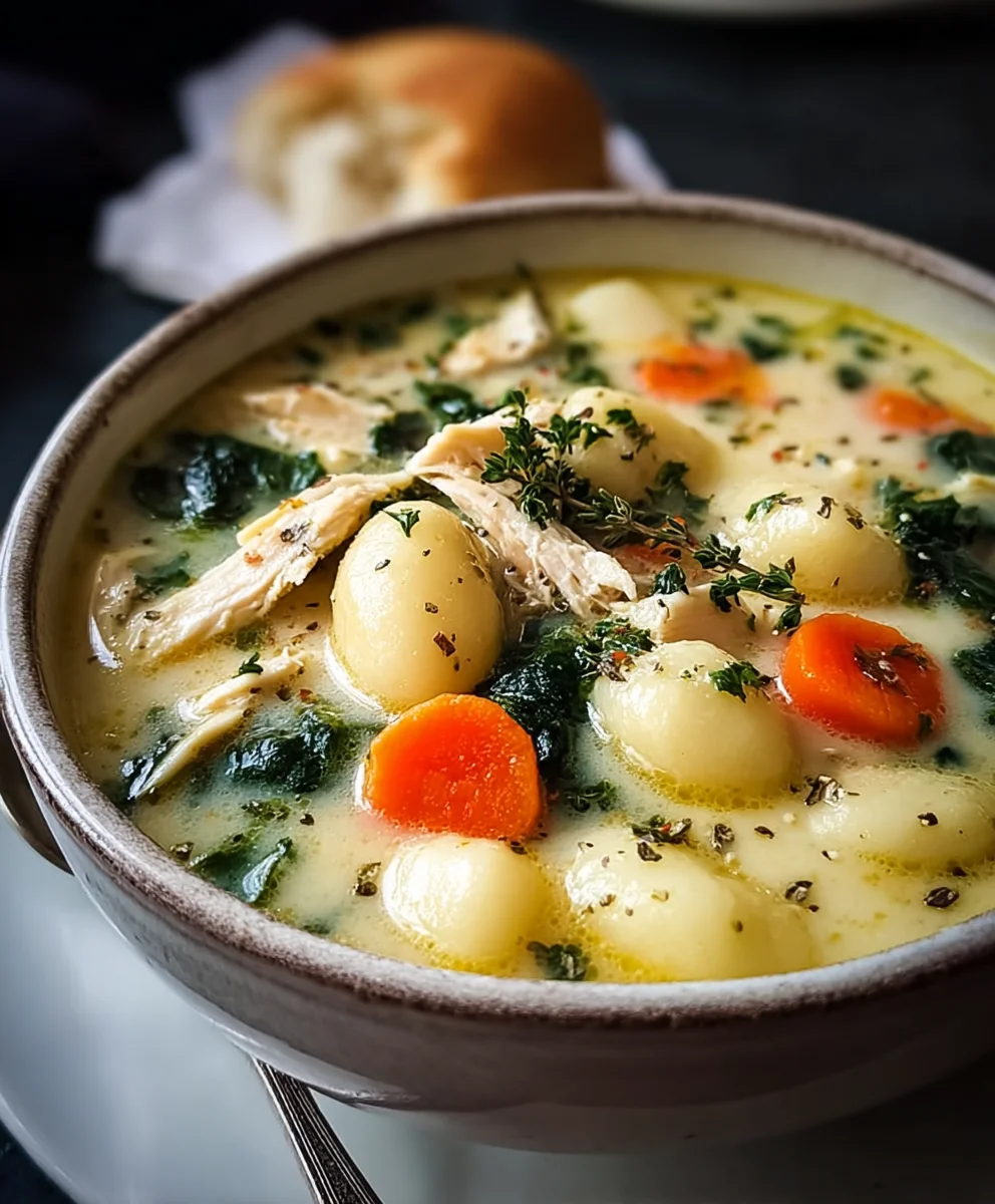 Easy Creamy Chicken Gnocchi Soup Recipe