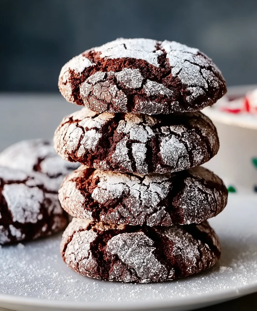 Easy Chocolate Crinkle Cookies Recipe