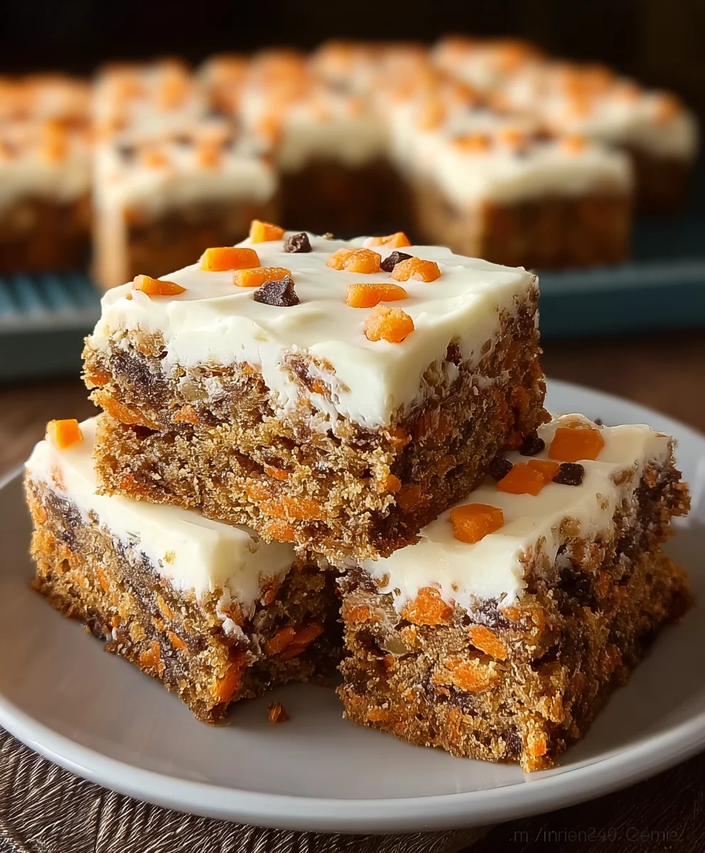 Easy Carrot Cake Bars Recipe - Delicious & Moist Treat