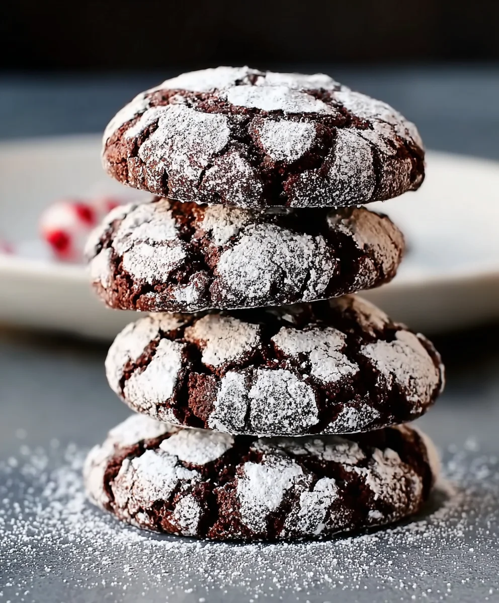 Easy Chocolate Crinkle Cookies Recipe