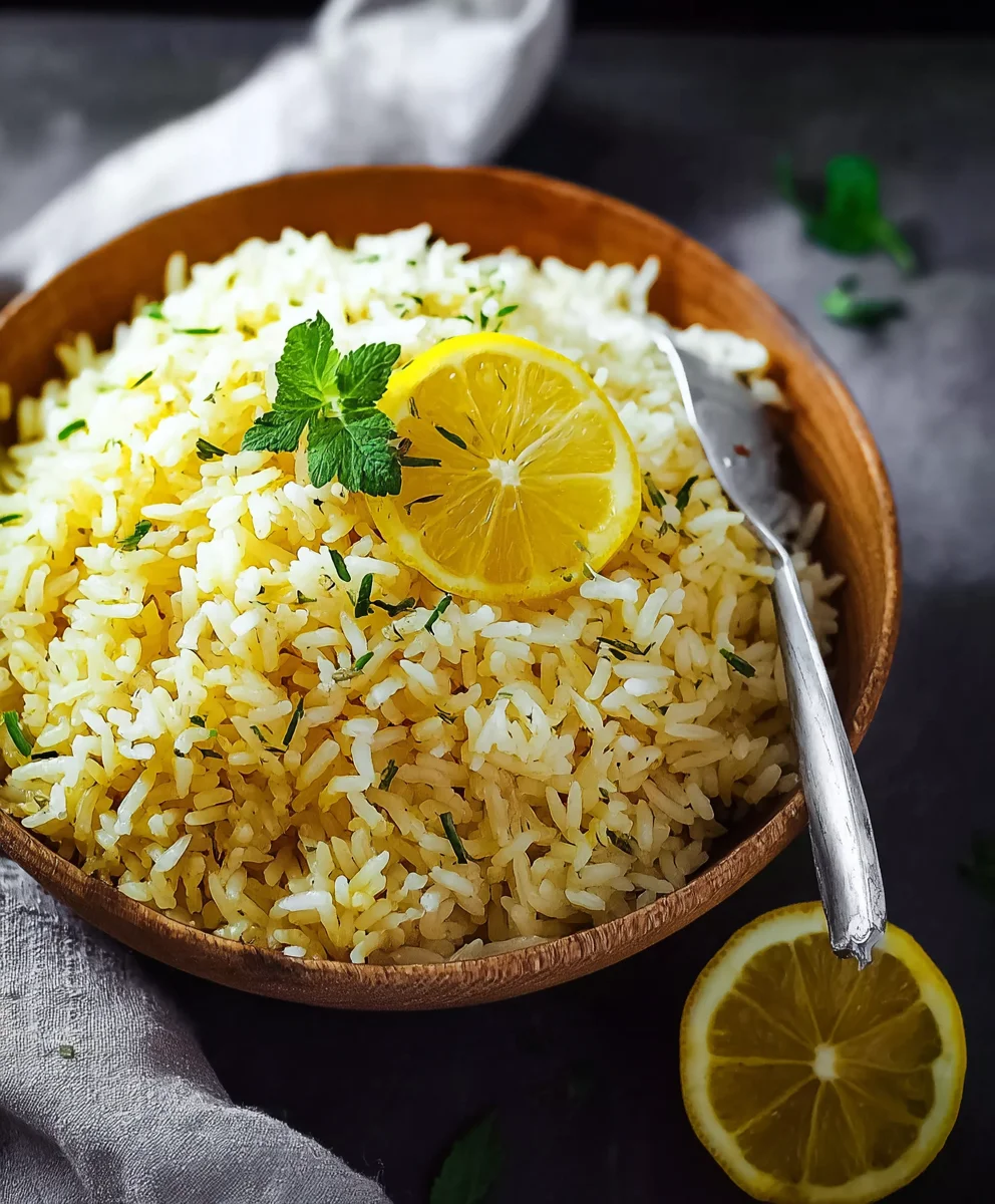 Authentic Greek Lemon Rice Recipe- Delicious & Easy Side