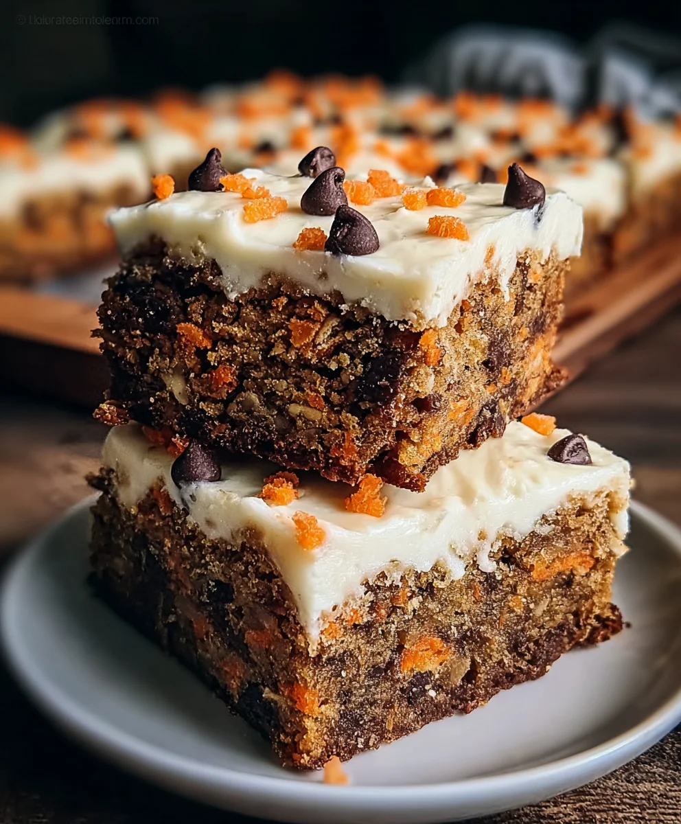 Easy Carrot Cake Bars Recipe - Delicious & Moist Treat