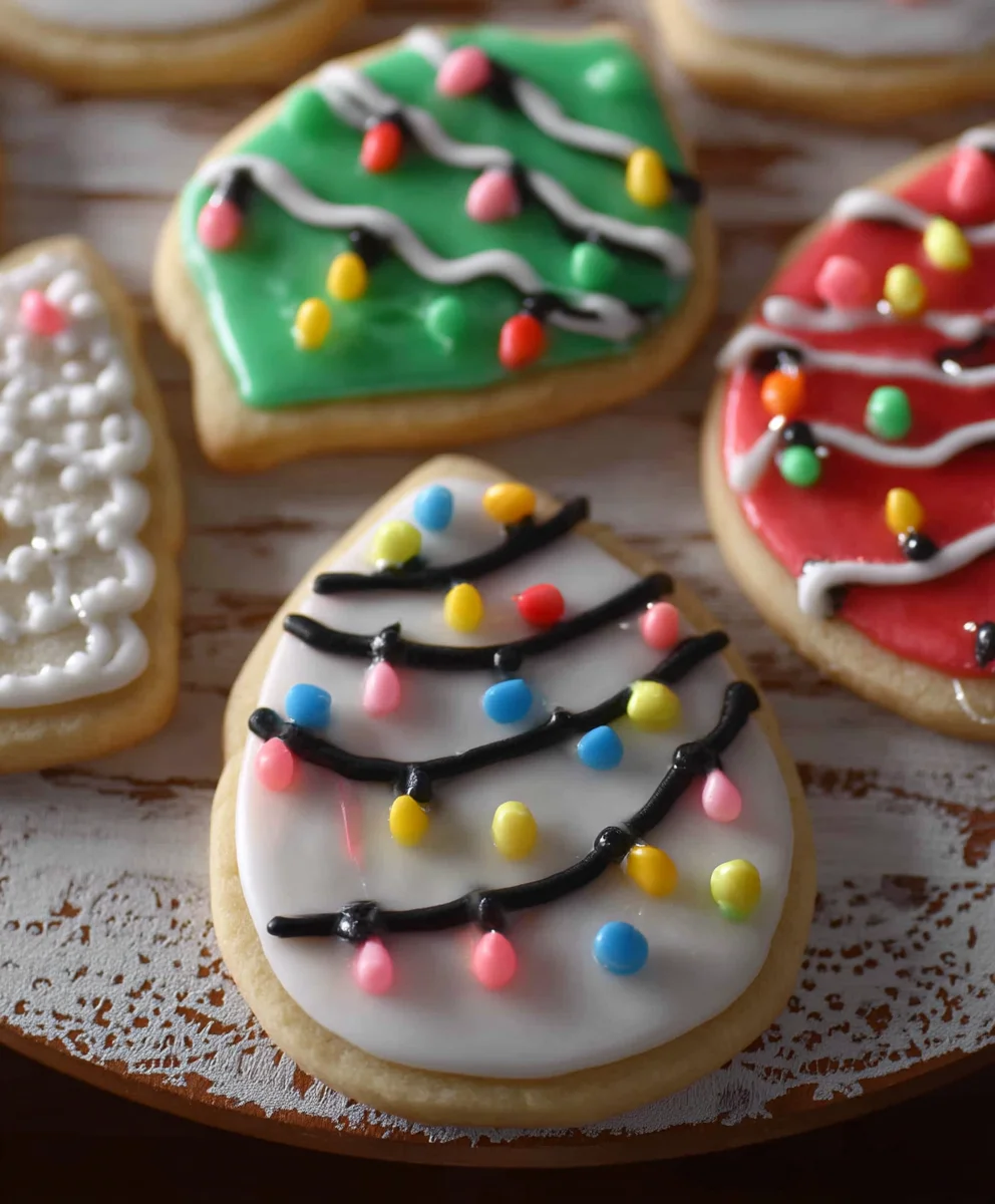 Christmas Lights Sugar Cookies - Festive & Easy Recipe