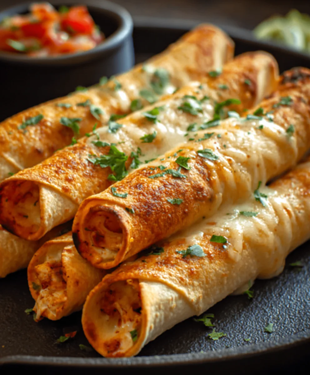 Crispy Chicken Taquitos-Quick & Easy Recipe