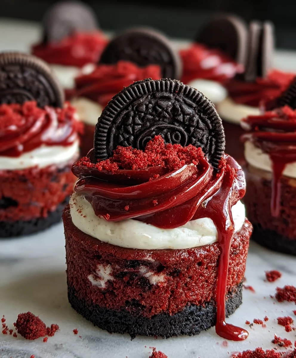 Mini Red Cheesecakes- Delicious Easy Dessert Recipe